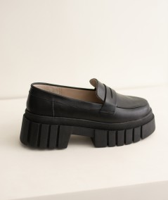Dakota Black Chunky Loafers