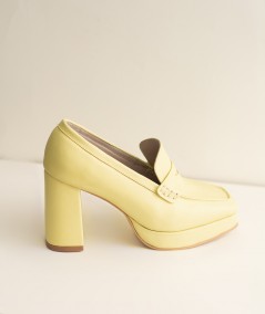York Yellow Leather Loafers