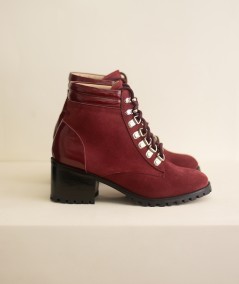 Caraz Cherry Leather Boots