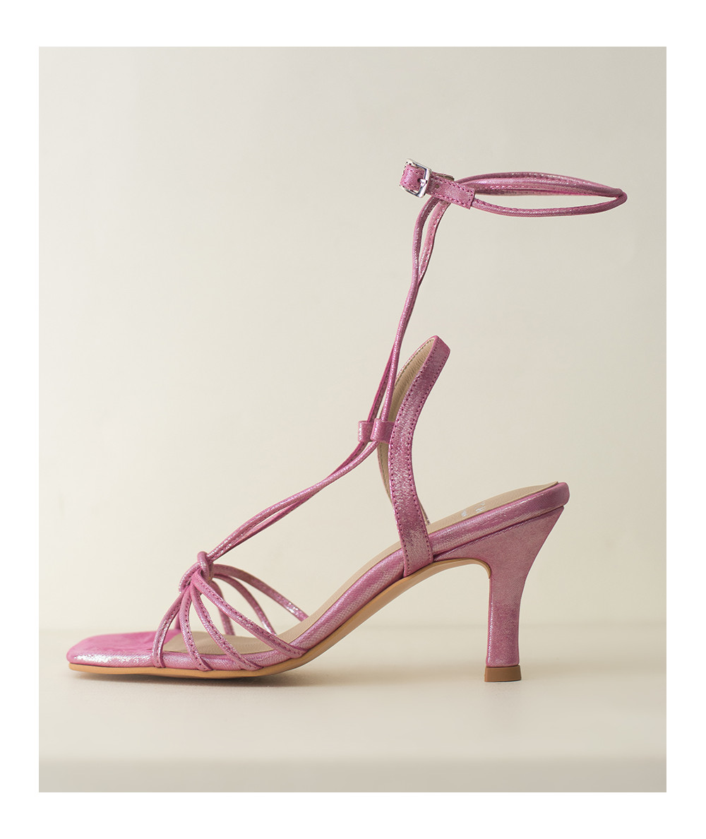 Canarias Metallic Pink Sandals