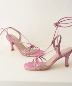 Canarias Metallic Pink Sandals