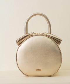 Cartera Oblea de cuero dorada