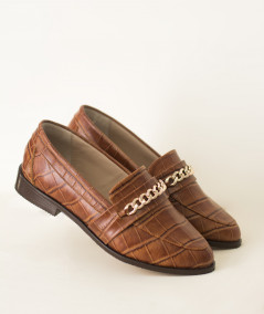Florencia brown leather loafers