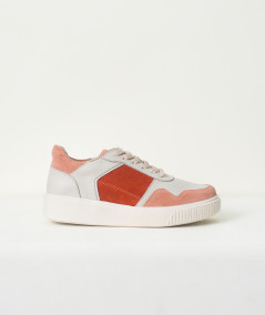 Gina Coral leather sneakers