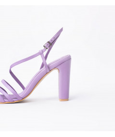 Alva lilac leather sandals