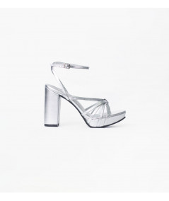 Millie silver leather sandals