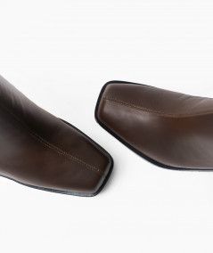 Maya botas de cuero marrón