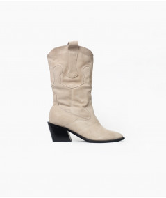 Carrie leather cowboy boots