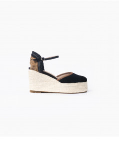 Micaela black spadrilles