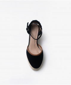 Micaela black spadrilles