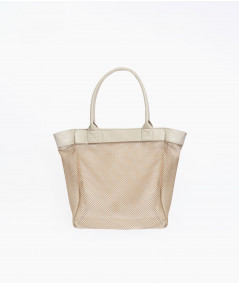 Malta leather and mesh bag