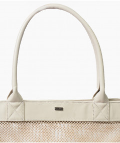 Malta leather and mesh bag