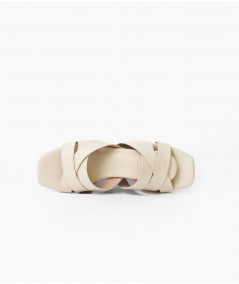 Sandalias Angie Beige