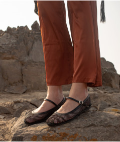 Cayetana black flats