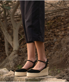 Micaela black spadrilles