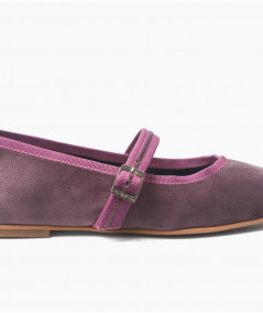 Ballerinas Vienna terciopelo malva y lila