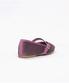 Ballerinas Vienna terciopelo malva y lila