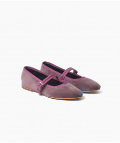 Ballerinas Vienna terciopelo malva y lila
