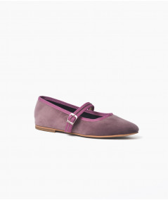 Ballerinas Vienna terciopelo malva y lila