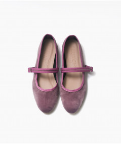 Ballerinas Vienna terciopelo malva y lila