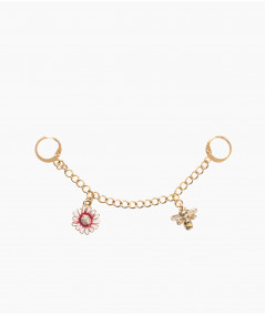 Charm Abeja cadena simple