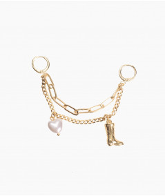 Charm Cowboy cadena doble