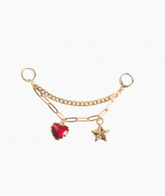 Charm Love cadena doble