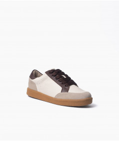 Zapatillas Telma Hueso y chocolate