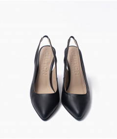 Stilettos Lilly de cuero Negro