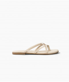 Flop vanilla leather sandals