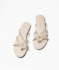 Flop vanilla leather sandals