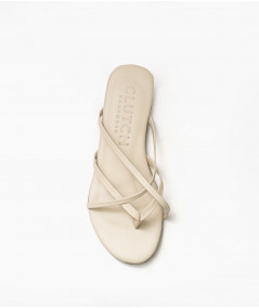 Flop vanilla leather sandals