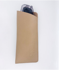 Estuche para lentes de cuero