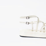 Sandalias de plataforma Cassia hueso