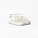 Sandalias de plataforma Cassia hueso