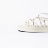 Sandalias de plataforma Cassia hueso