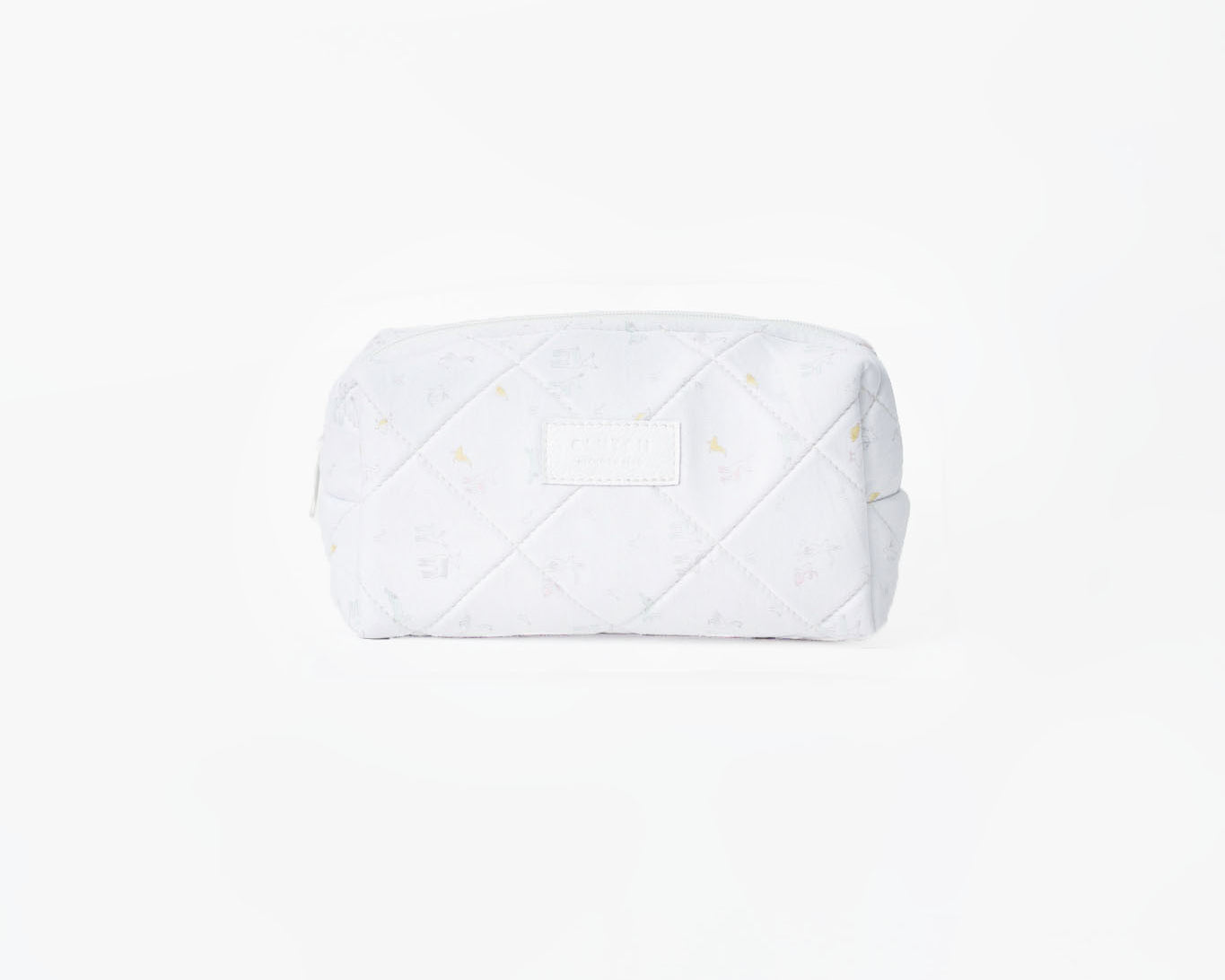 Neceser mediano de tela Berry