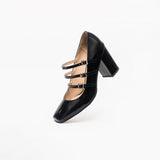 Pumps de cuero Georgina negro