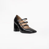 Pumps de cuero Georgina negro