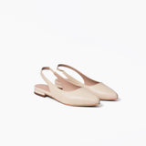 Flats Coco de cuero beige