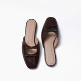 Flats Lana de cuero uva