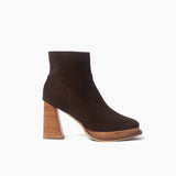 Megan botas de cuero chocolate