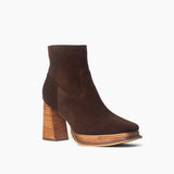 Megan botas de cuero chocolate