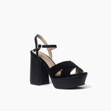 Sandalias Gaia de cuero negro