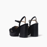 Sandalias Gaia de cuero negro
