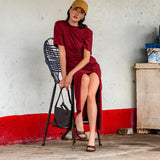 Carina mules de cuero chocolate