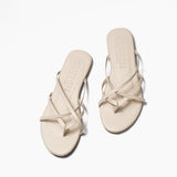 Flop de cuero vainilla