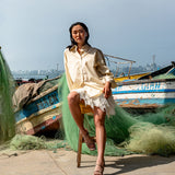 Lola sandalias de cuero pitón marón