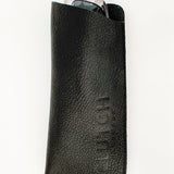 Estuche para lentes de cuero