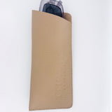 Estuche para lentes de cuero